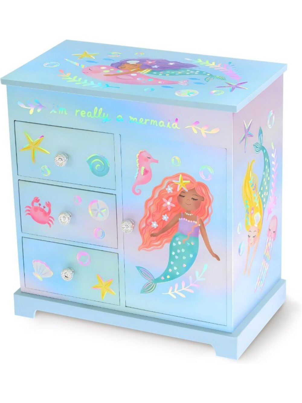 Musical Mermaid Jewelry Box for Girls - Enchanting Gift with Twinkling Lights